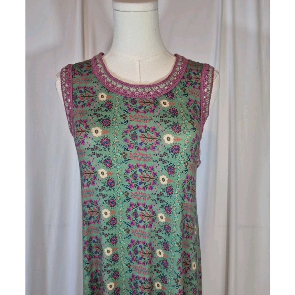 Natural Life Stevie ButterSoft Green Floral Maxi Dress New XS - Picture 3 of 10